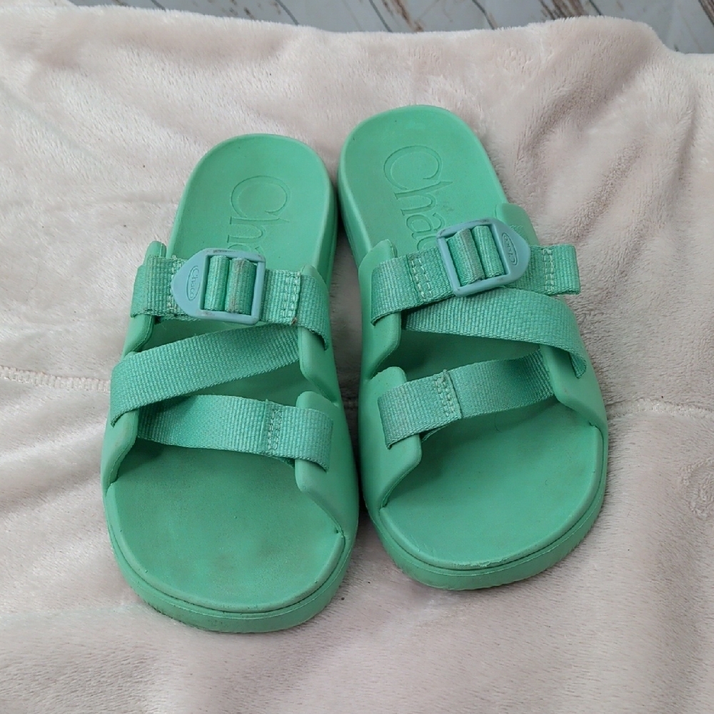 Chaco Kids Mint Green‎ Slip On Sandals
